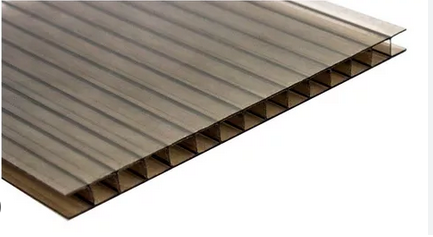 Chapa Policarbonato Alveolar 6 mm Bronze