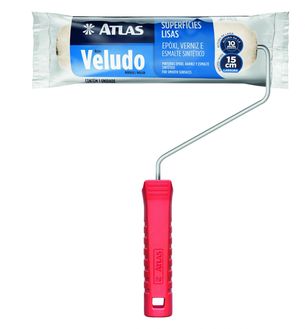 Rolo Lã 15 cm Mini-Veludo 329/15 ATLAS