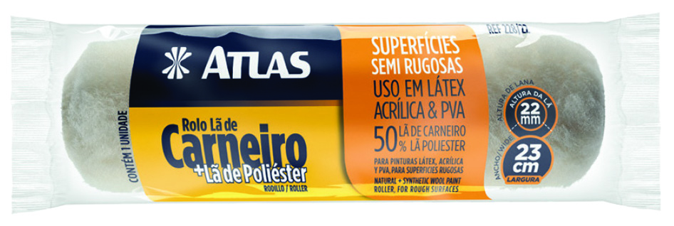 Rolo Lã 23cm 228/22 ATLAS