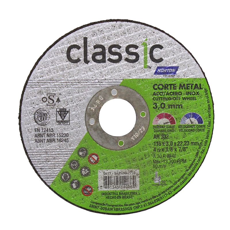 Disco de corte 4.1/2 302 2T - NORTON