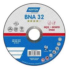 Disco de corte 4.1/2 x 3 x 22,2 aço inox BNA32 - NORTON