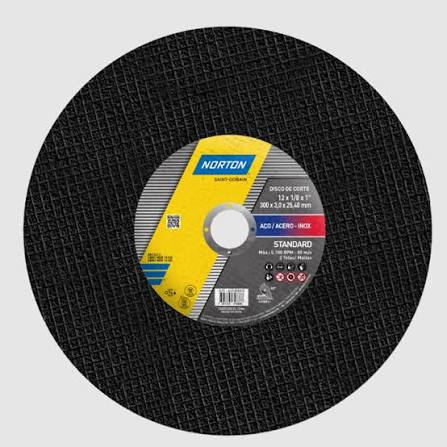 DISCO DE CORTE 12" 302 1" 2T STANDARD - NORTON