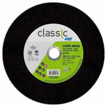 Disco de corte 12" 302  5/8 - NORTON